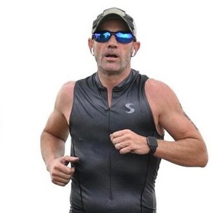Tracy Stephens racing in a multi-sport endurance event